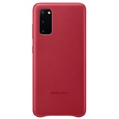 SAMSUNG GALAXY S20 LEATHER COVER RED